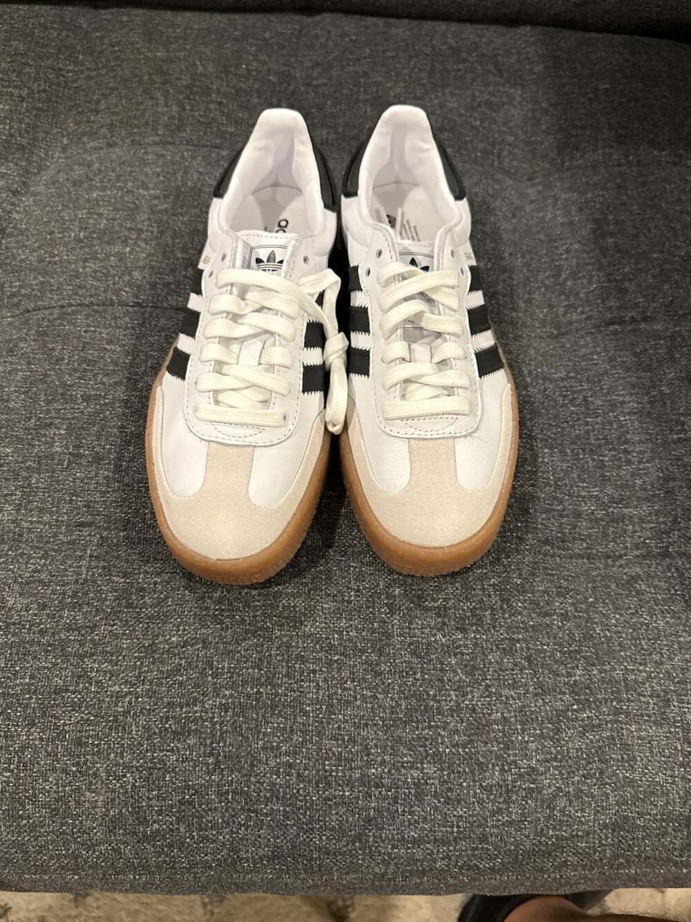 adidas Women's Sambae Platform Sneakers in Cloud White/Core Black/Gum - 6.5w - Picture 6 of 8